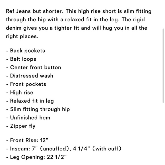 NWT Reformation Max Shorts in Light Denim - Picture 12 of 13